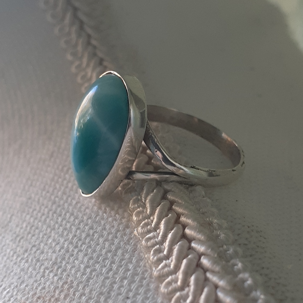 Larimar Teardrop Ring - Picture 6 of 14